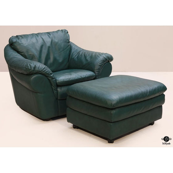 Natuzzi Chair & Ottoman