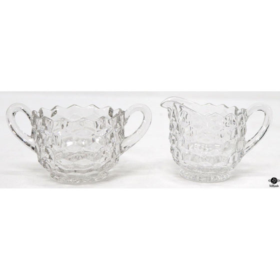 Fostoria Creamer & Sugar