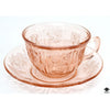 Federal Glass Cup & Saucer (Set)