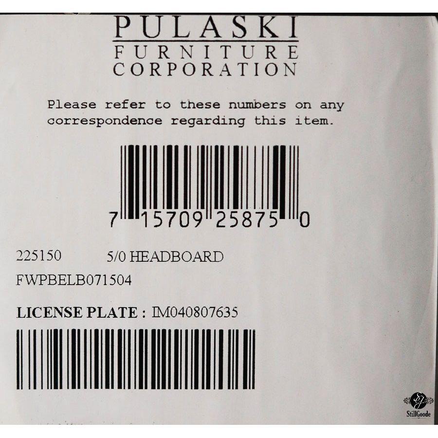 Queen Pulaski Bed