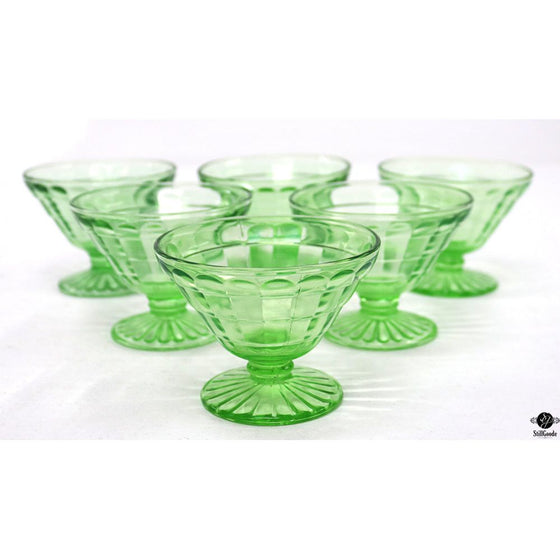 Vaseline Glass Stemware