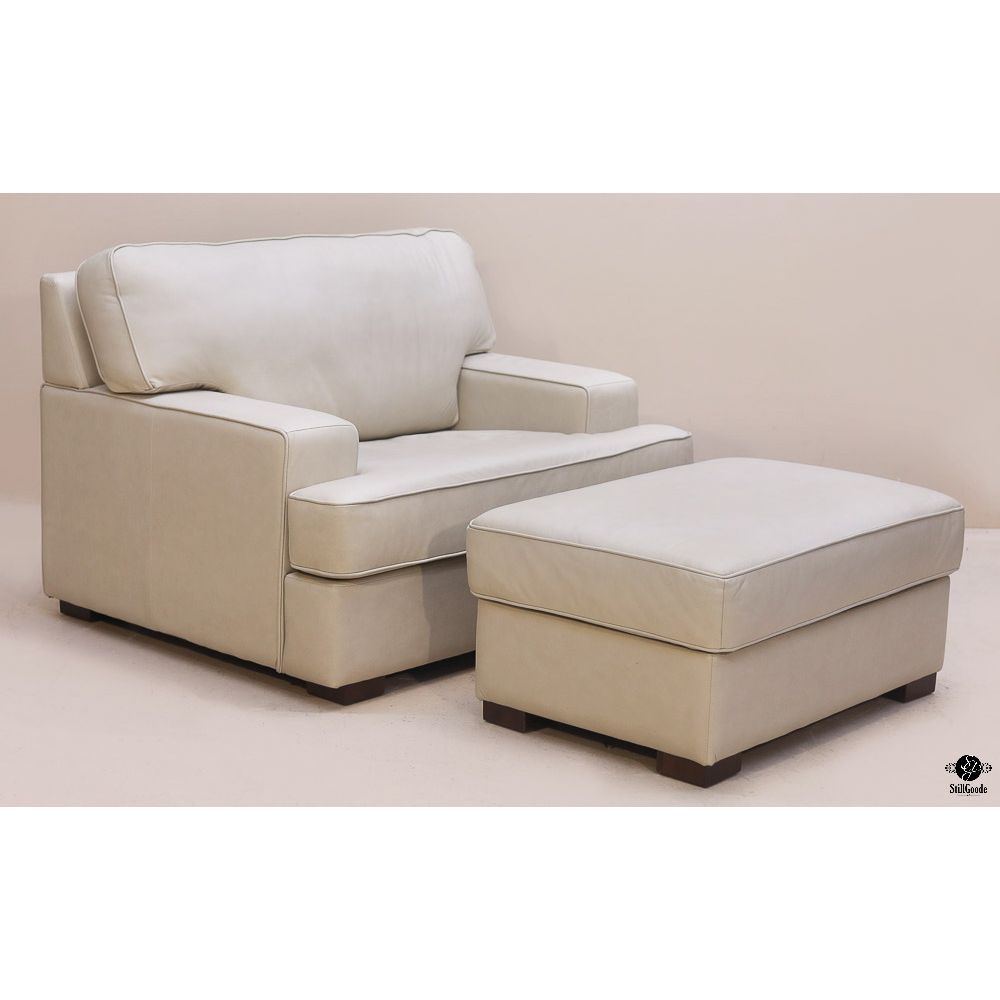 United Leather Chair & Ottoman