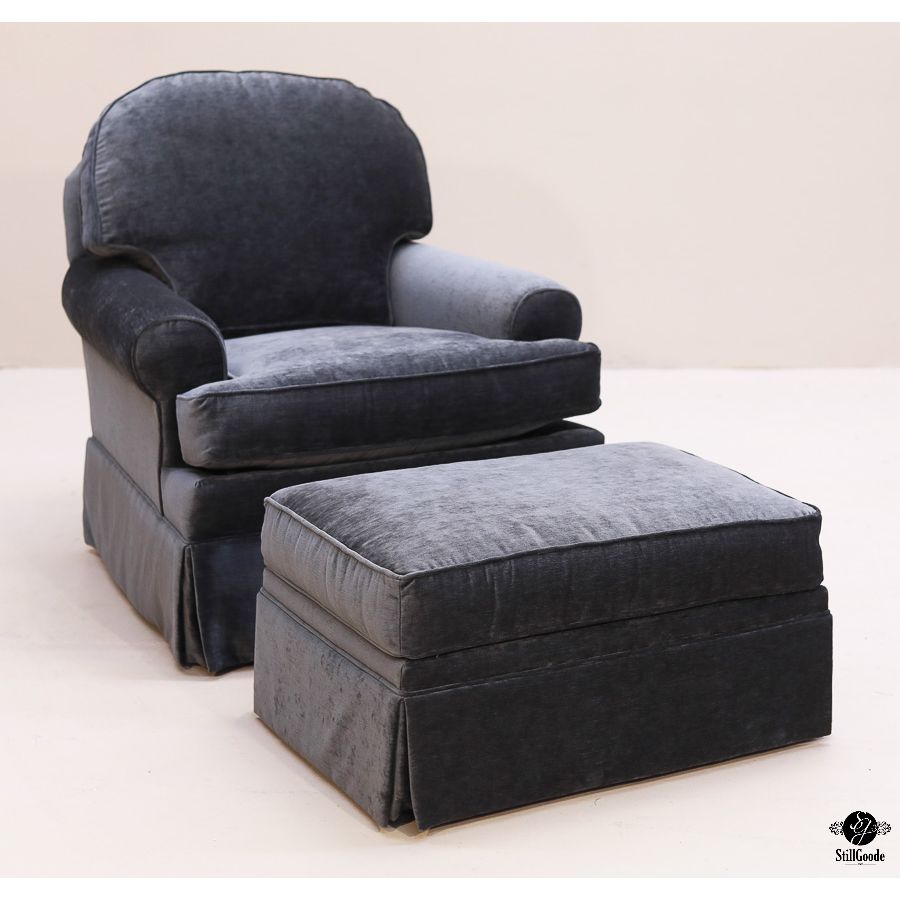 Ethan Allen Chair & Ottoman
