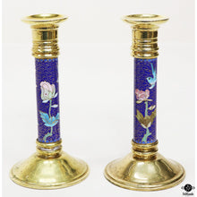  Cloisonne Candle Holders
